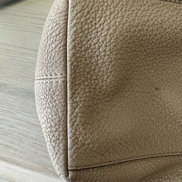 COPY - Michael Kors Skorpios Beige Pebbled Leather shoulder bag with braided st… - Picture 6 of 8